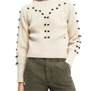 Scotch & Soda Wool-Blended Bobble Stitch Sweater